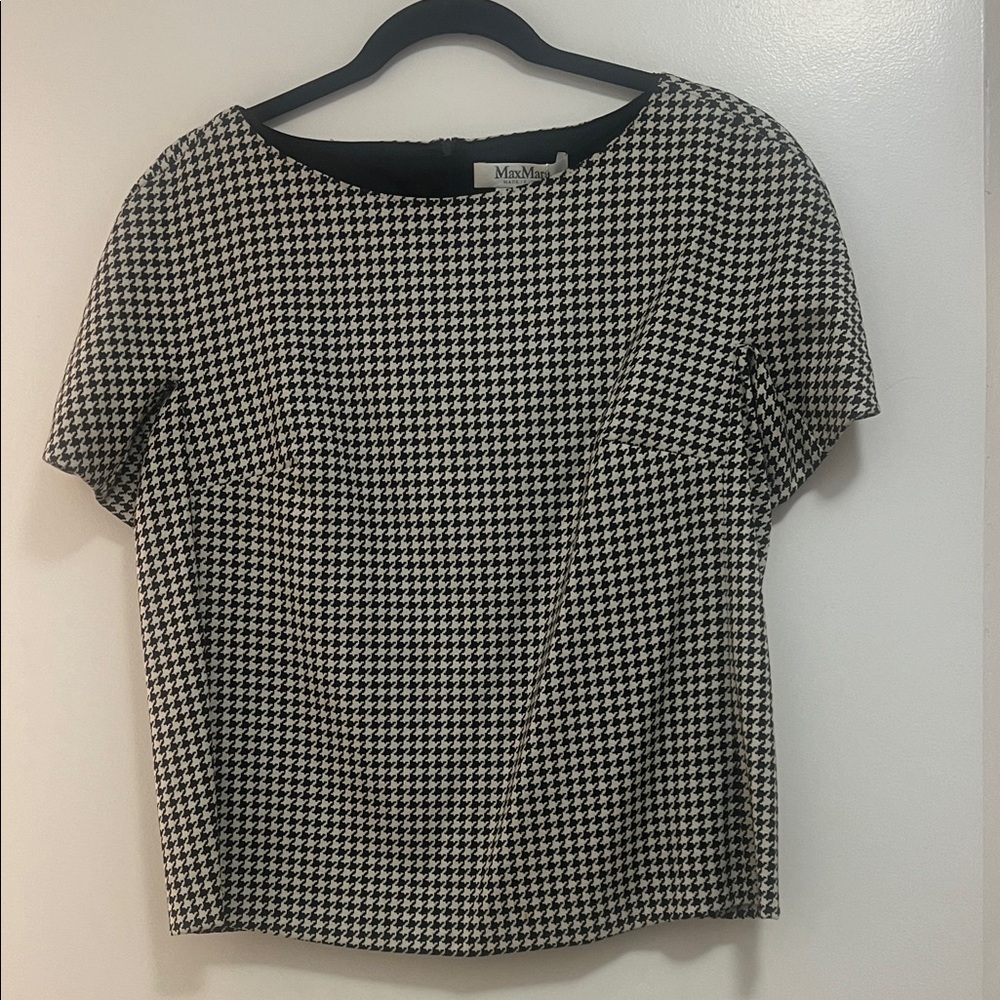 MaxMara Houndstooth Blouse original price $695